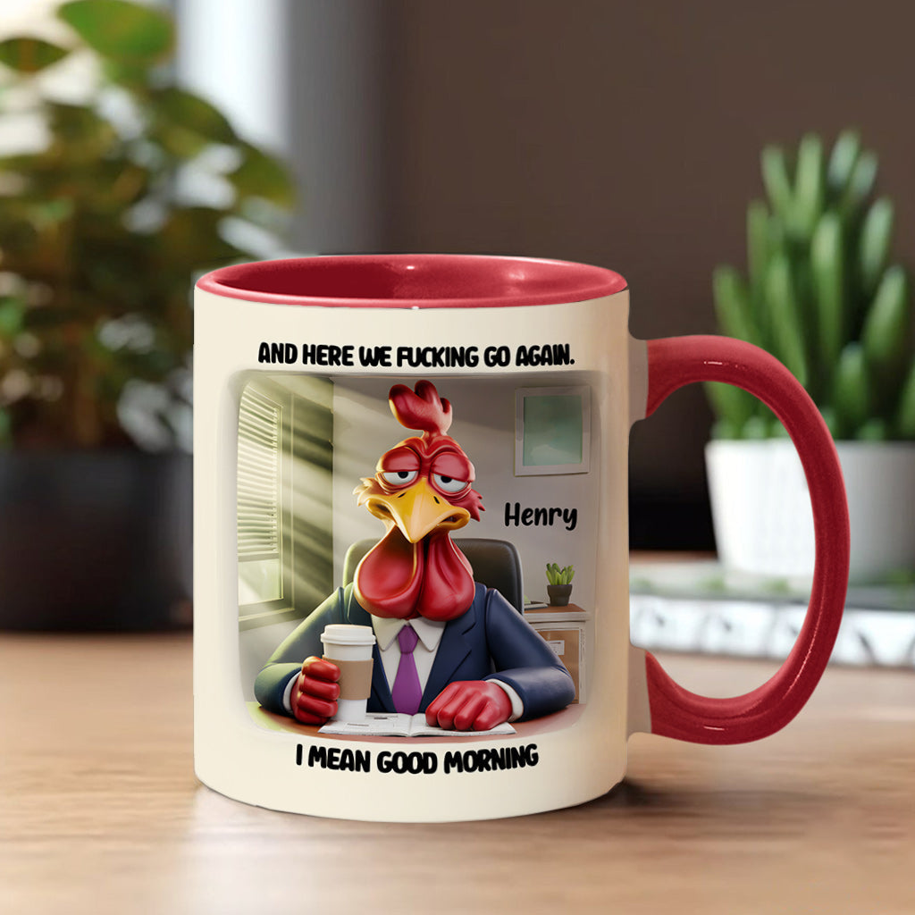 Und da haben wir's wieder – personalisierte Tasse mit Kollegenakzent