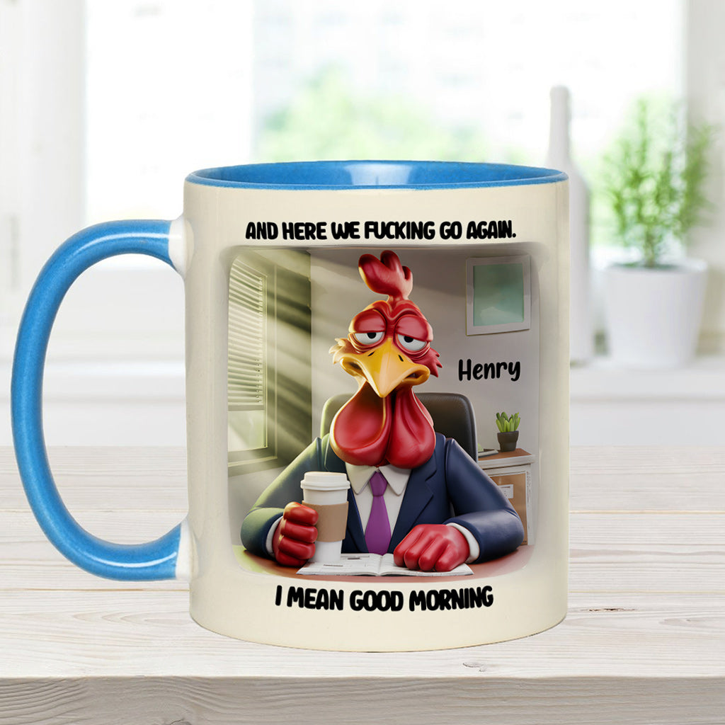 Und da haben wir's wieder – personalisierte Tasse mit Kollegenakzent