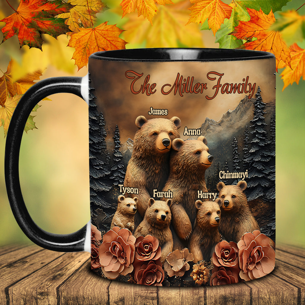 Bärenfamilie - Personalisierte Tasse mit Familienmotiv