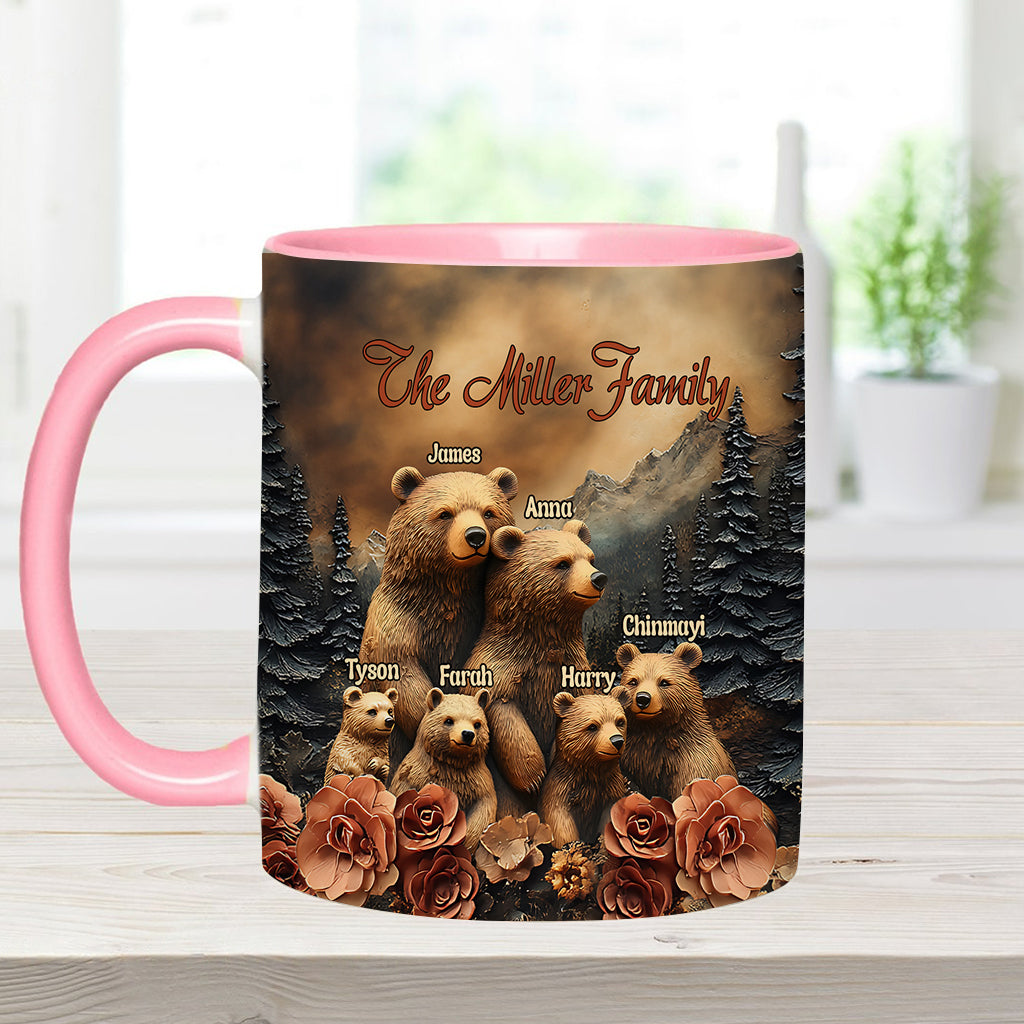 Bärenfamilie - Personalisierte Tasse mit Familienmotiv