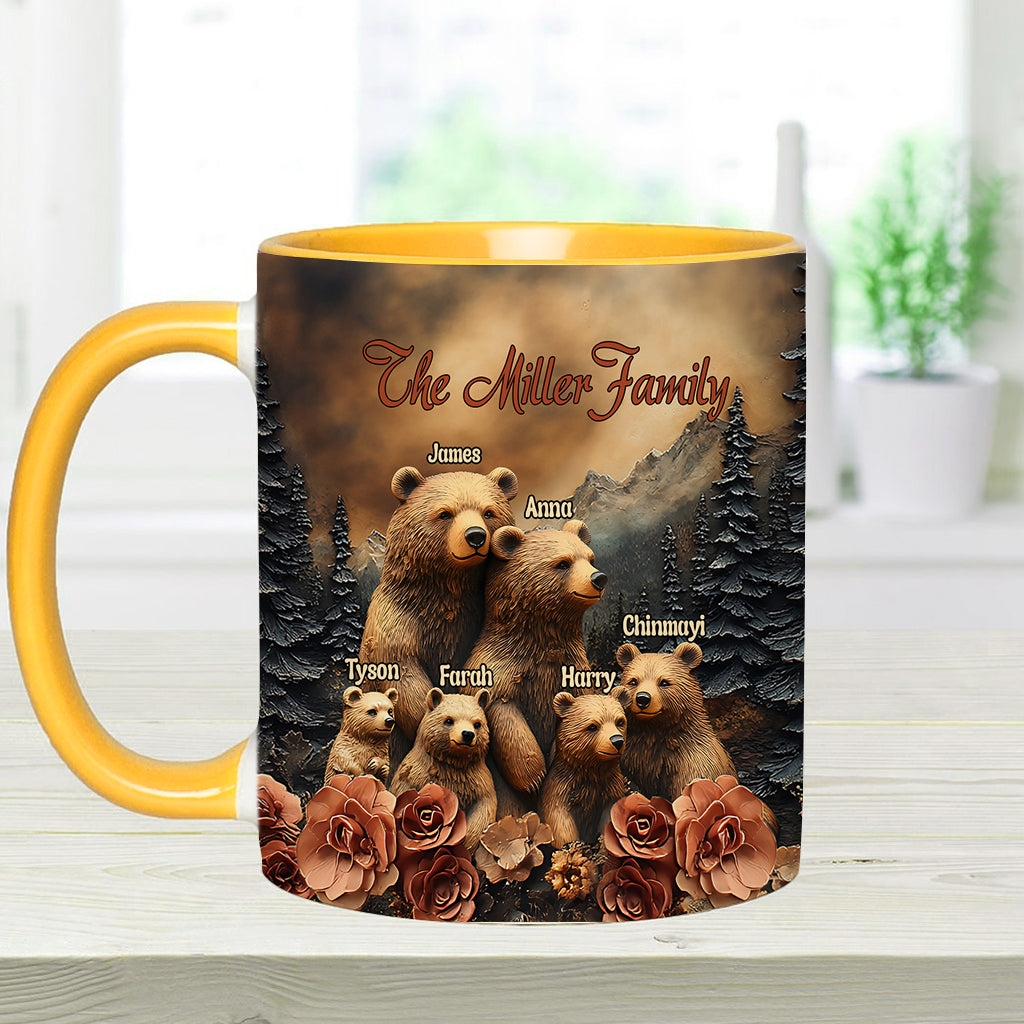 Bärenfamilie - Personalisierte Tasse mit Familienmotiv