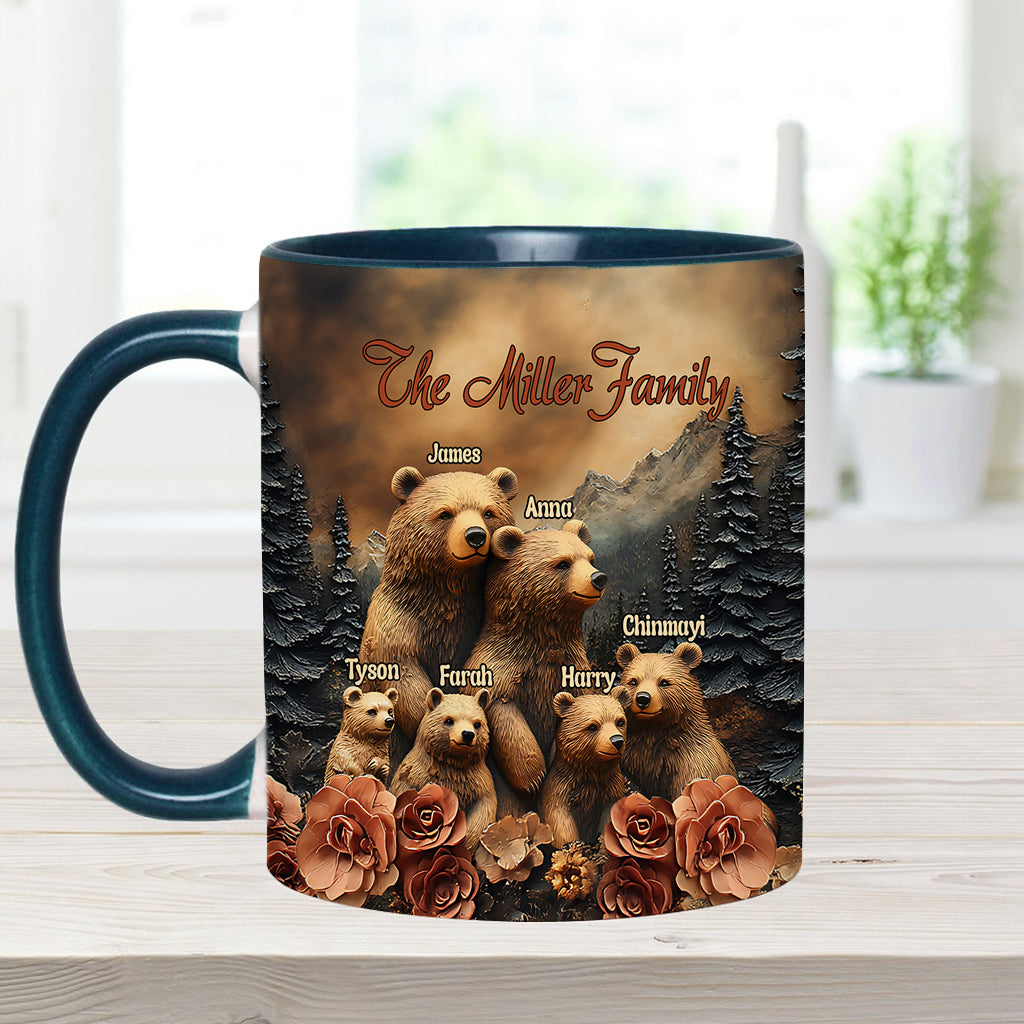 Bärenfamilie - Personalisierte Tasse mit Familienmotiv