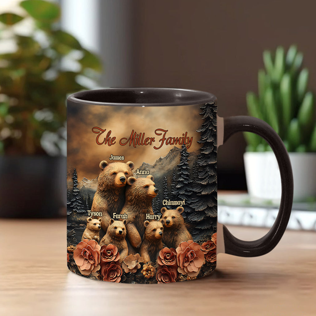 Bärenfamilie - Personalisierte Tasse mit Familienmotiv