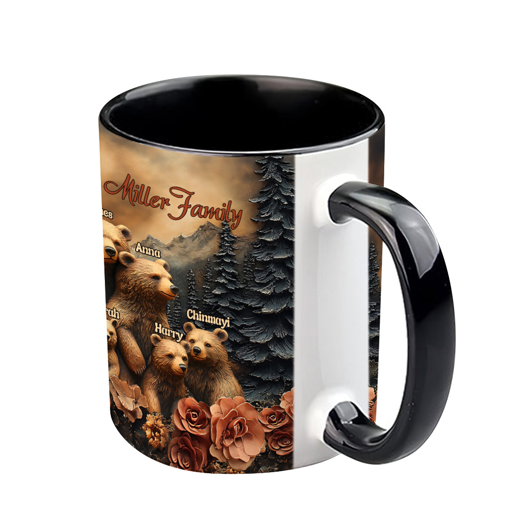 Bärenfamilie - Personalisierte Tasse mit Familienmotiv
