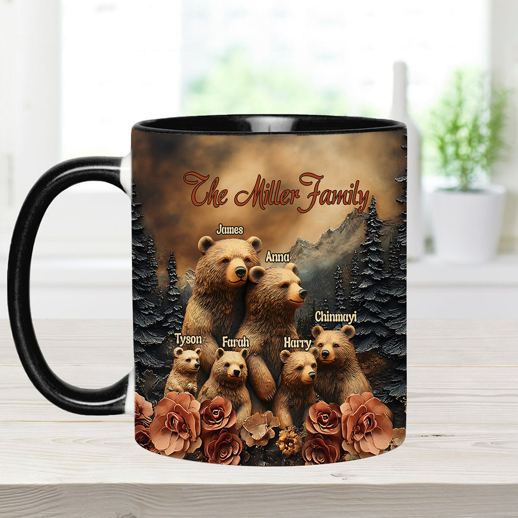 Bärenfamilie - Personalisierte Tasse mit Familienmotiv