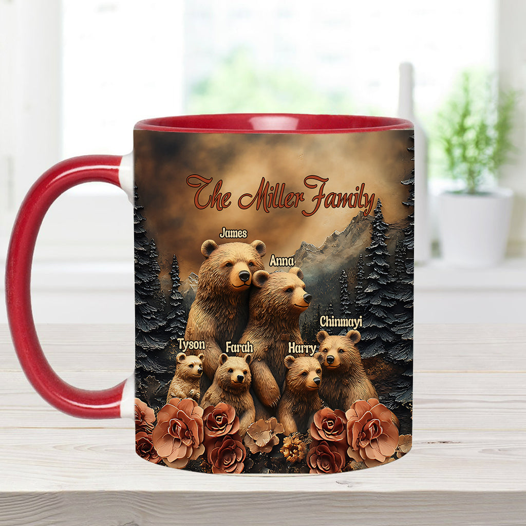 Bärenfamilie - Personalisierte Tasse mit Familienmotiv