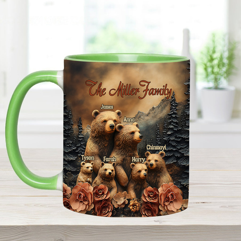 Bärenfamilie - Personalisierte Tasse mit Familienmotiv