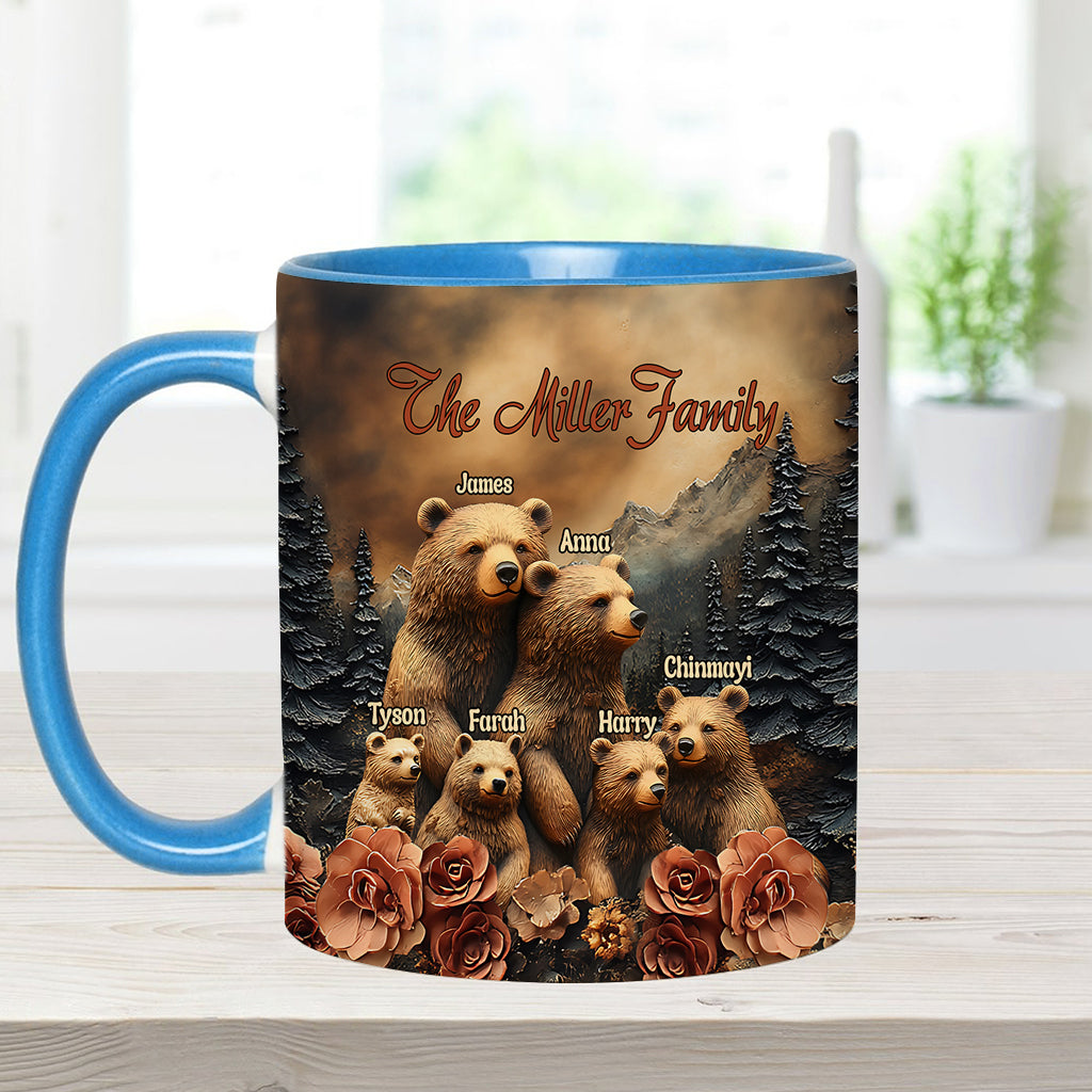 Bärenfamilie - Personalisierte Tasse mit Familienmotiv