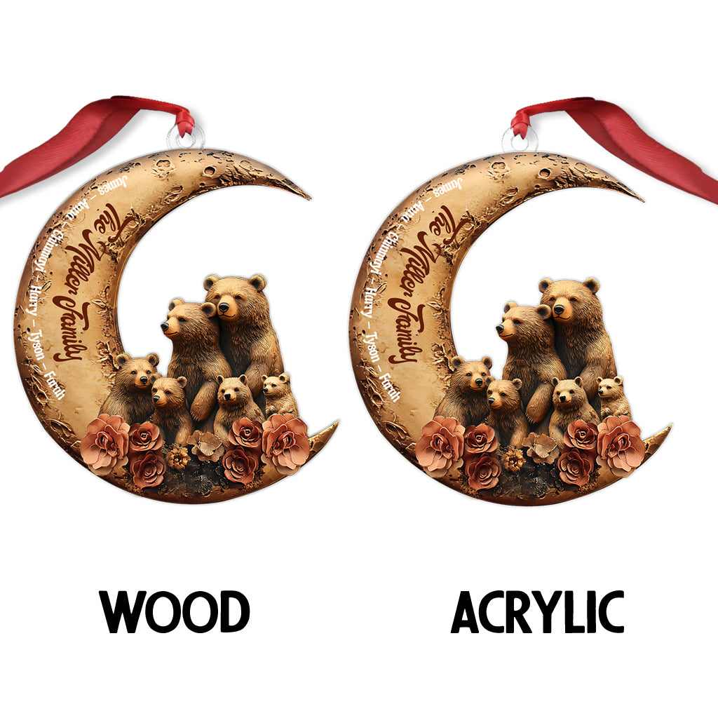Bärenfamilie – Personalisierter, individuell geformter Familienschmuck