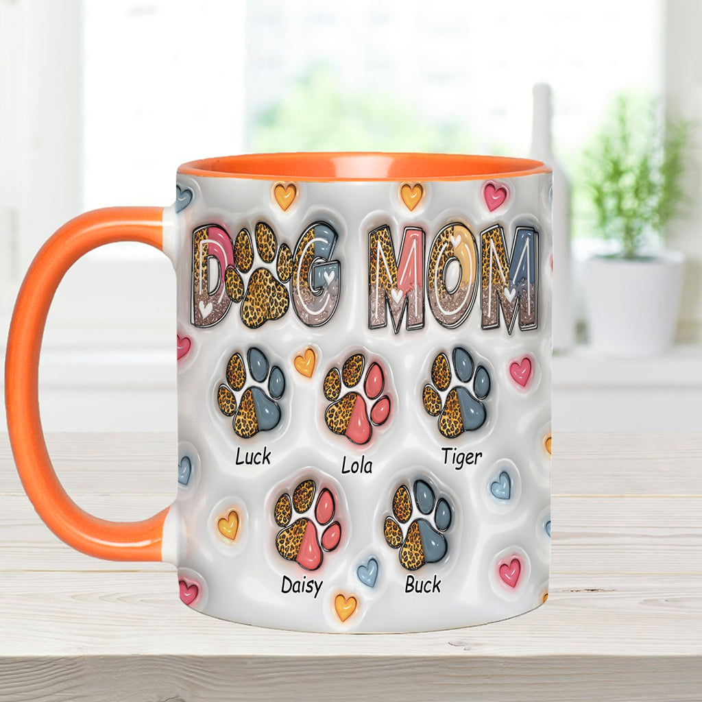 Dog Mom - Personalized Dog Accent Mug