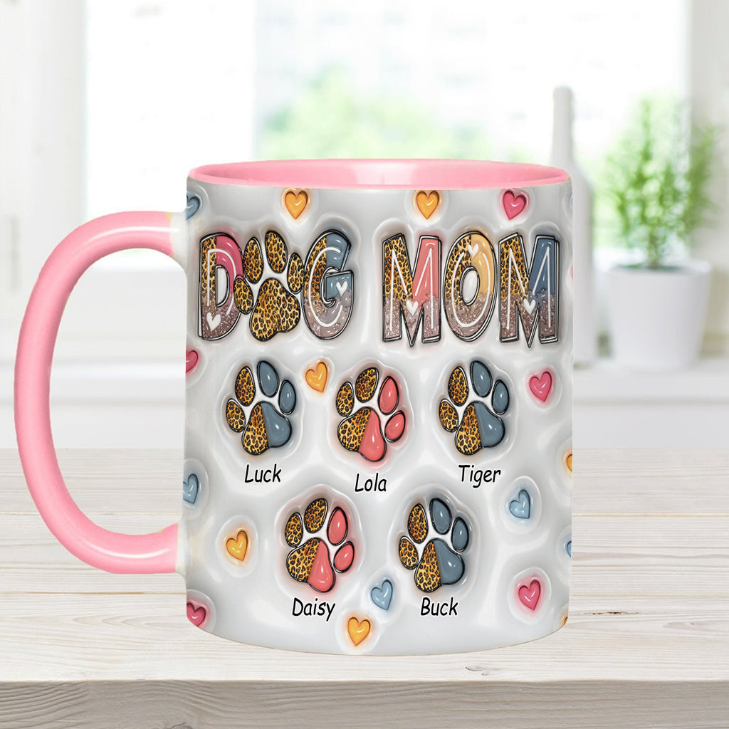 Dog Mom - Personalized Dog Accent Mug