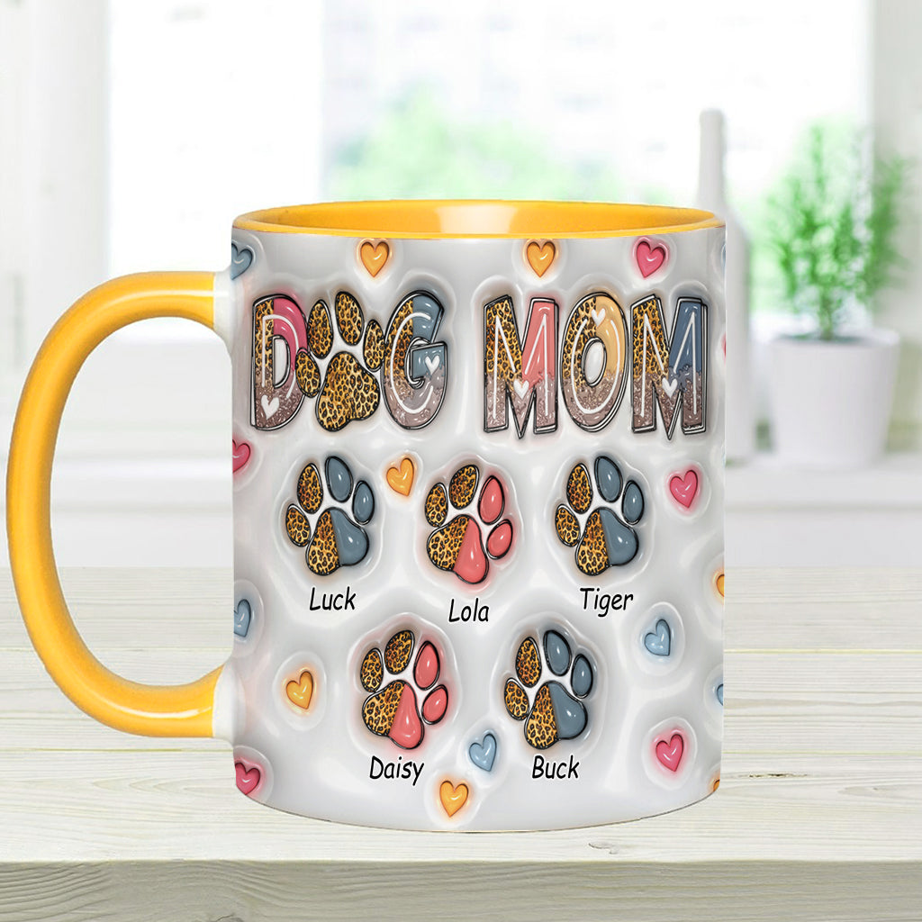 Dog Mom - Personalized Dog Accent Mug