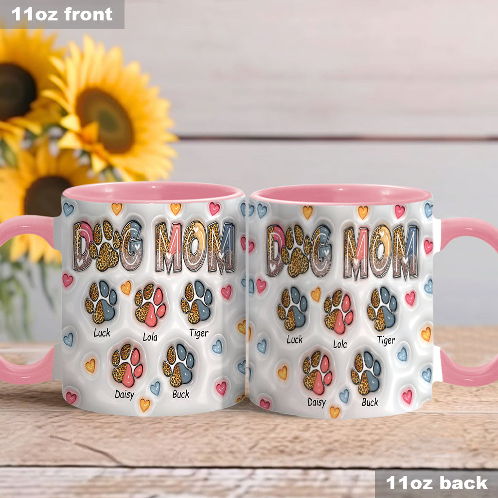 Dog Mom - Personalized Dog Accent Mug