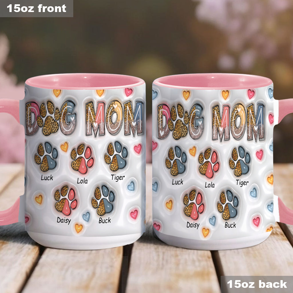 Dog Mom - Personalized Dog Accent Mug