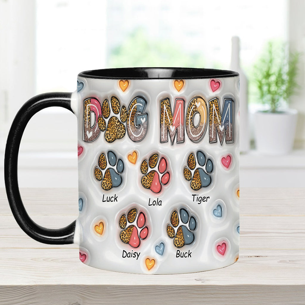 Dog Mom - Personalized Dog Accent Mug