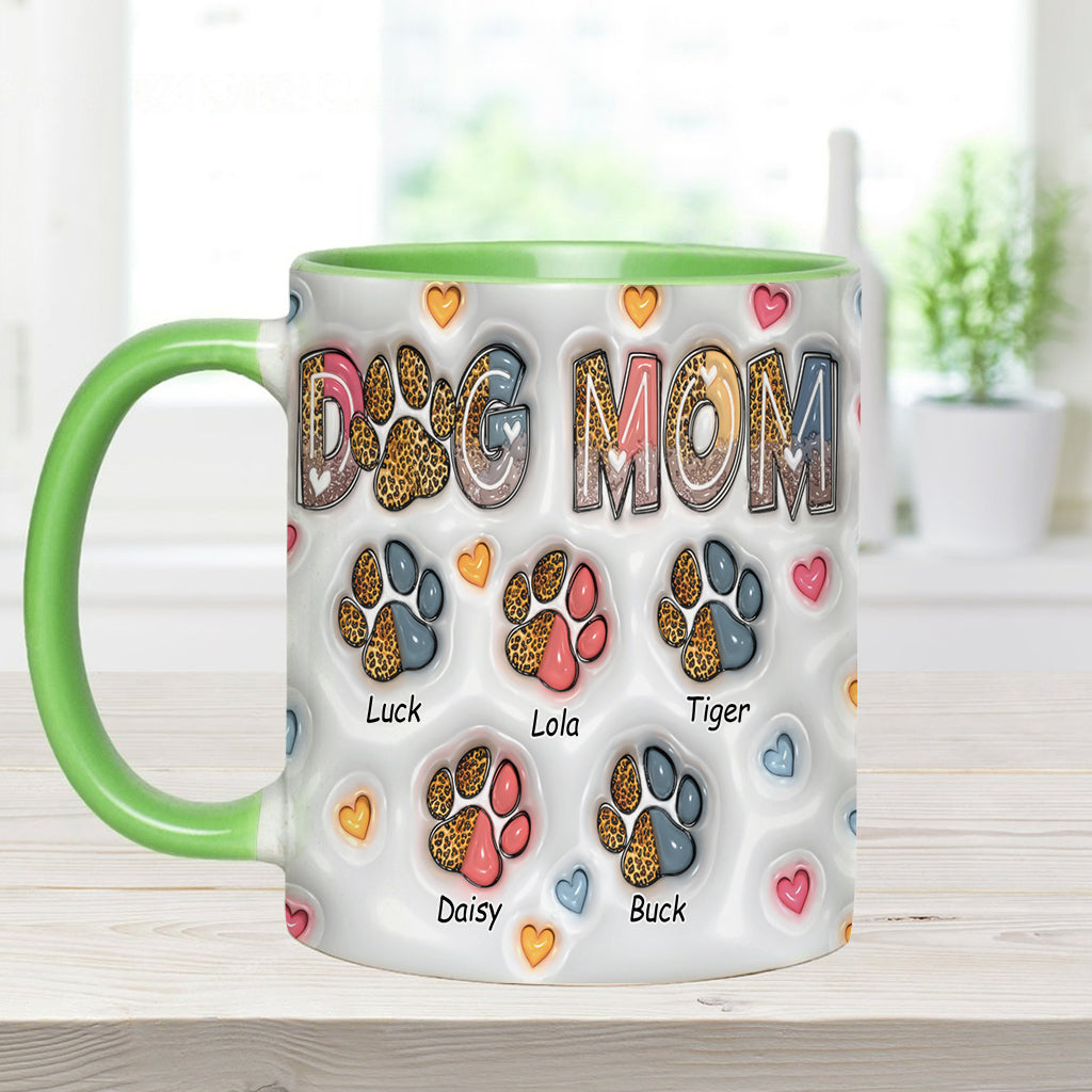 Dog Mom - Personalized Dog Accent Mug