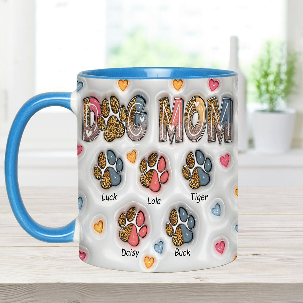Dog Mom - Personalized Dog Accent Mug