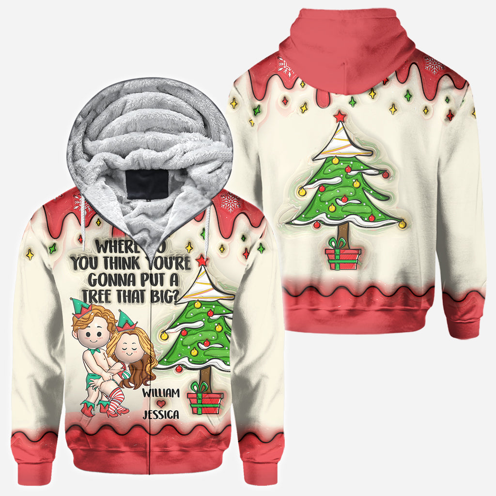 Beug dich vor und ich zeig's dir - Personalisiertes Pärchen-Shirt