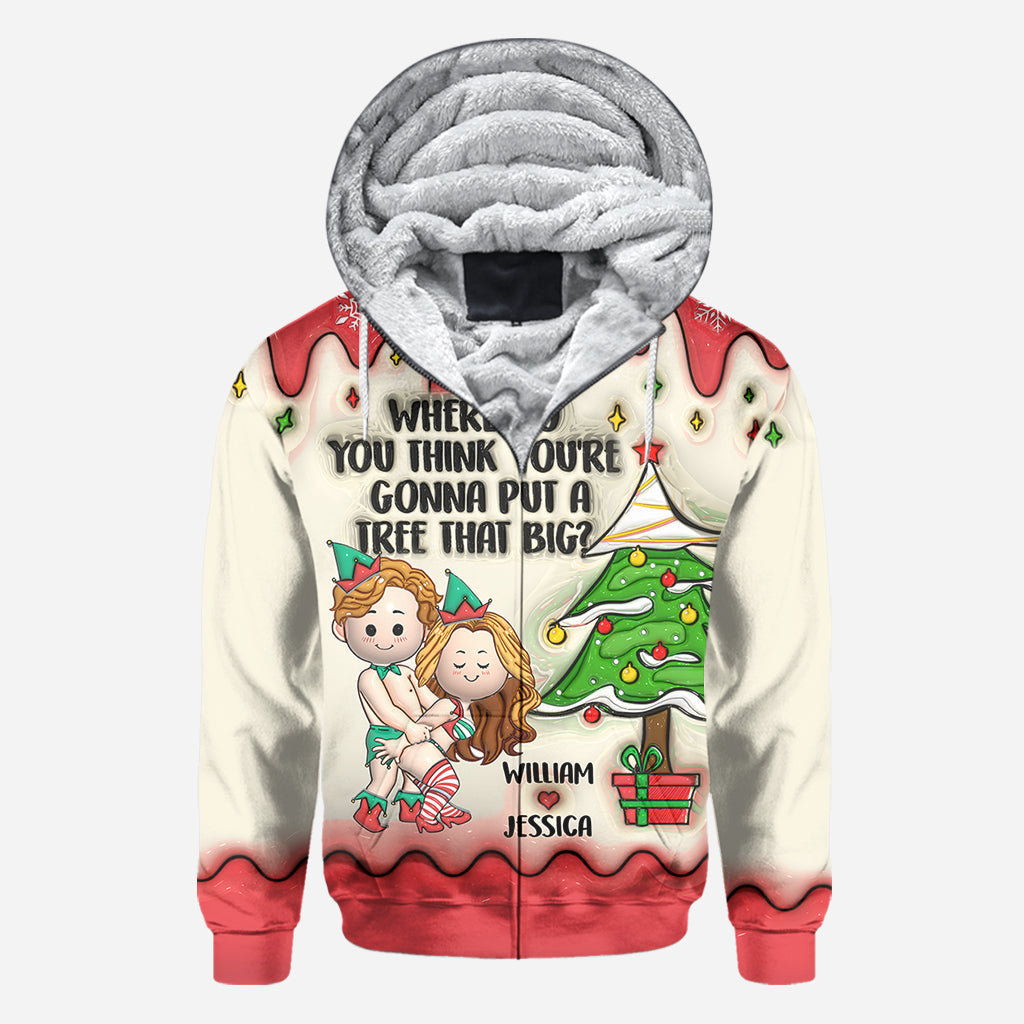 Beug dich vor und ich zeig's dir - Personalisiertes Pärchen-Shirt