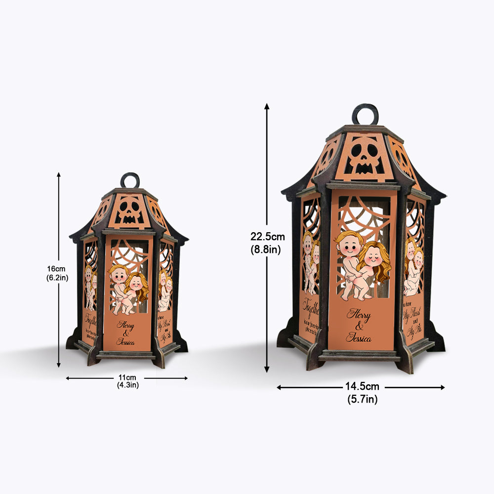 Ich liebe dich – Personalisierte Laterne für Paare (Laserschnitt)