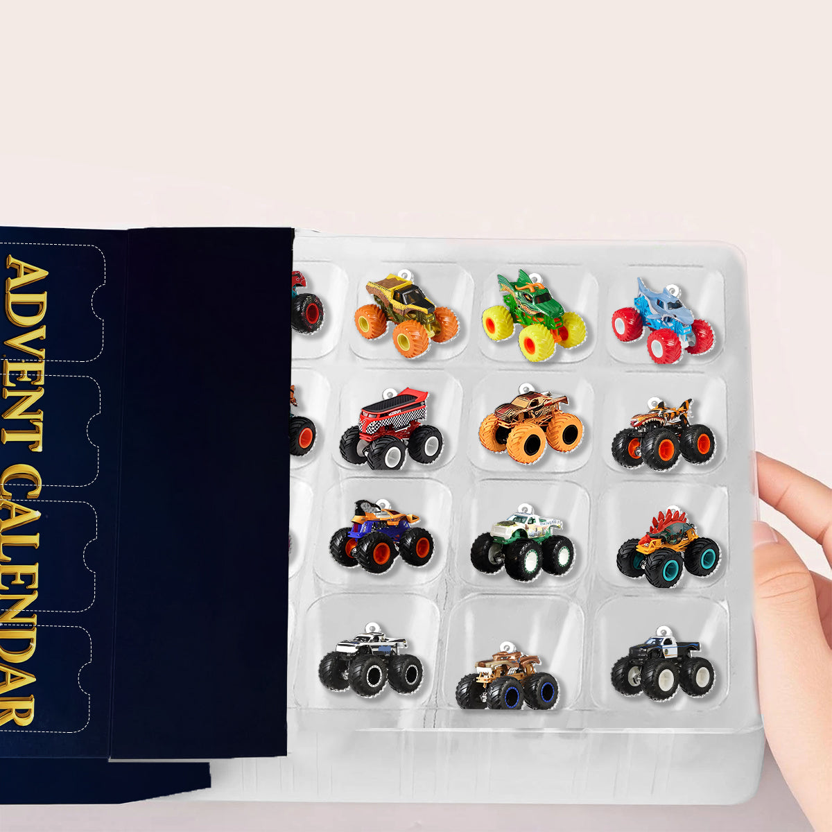 Monster Crusher - Personalisierter Adventskalender für Kinder mit Ornamenten