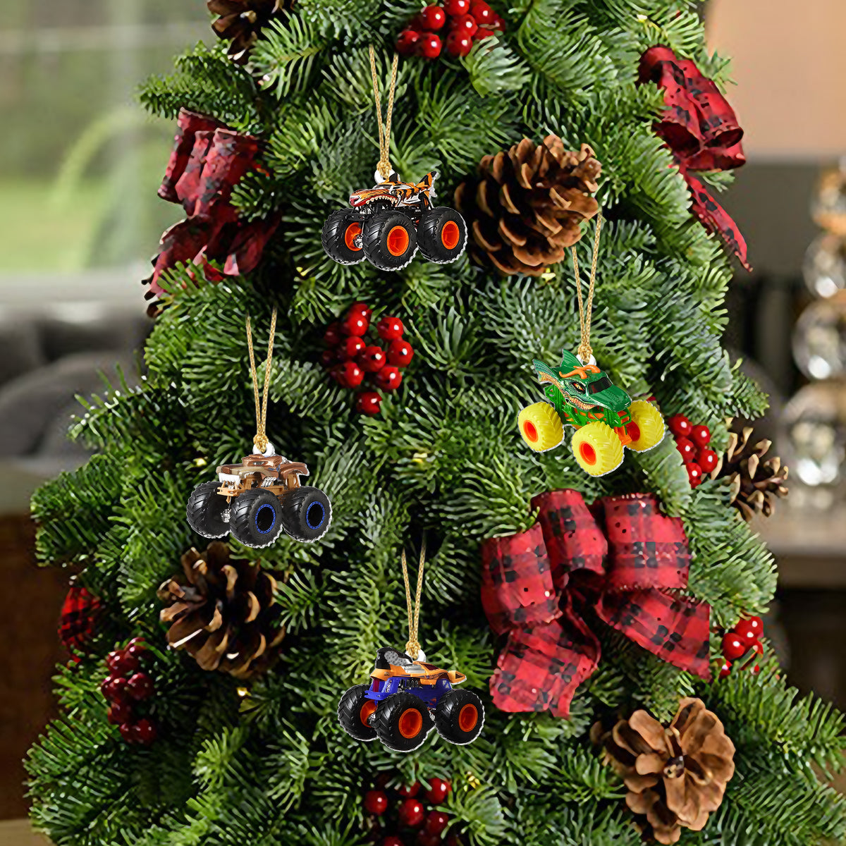 Monster Crusher - Personalisierter Adventskalender für Kinder mit Ornamenten