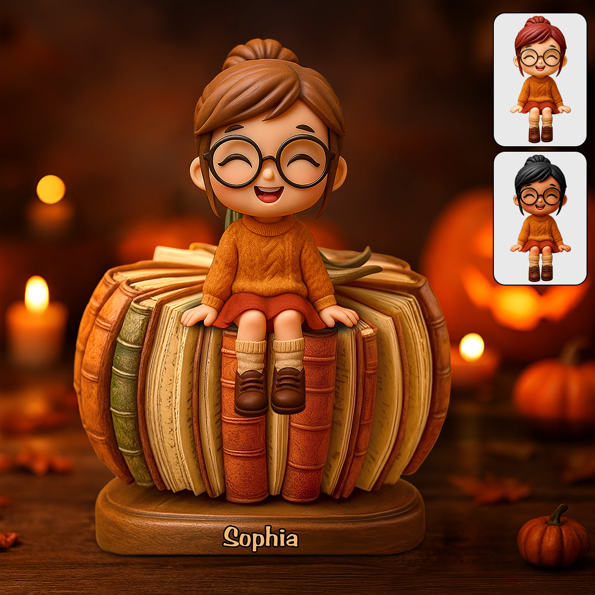 Just A Girl Who Loves Reading - Personalized Book Custom Shaped Wood Plaque