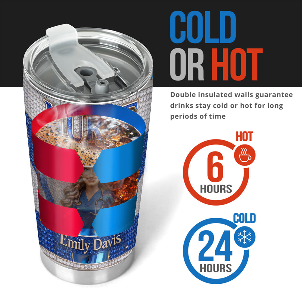 Any Title, Any Photo - Personalized Nurse Tumbler