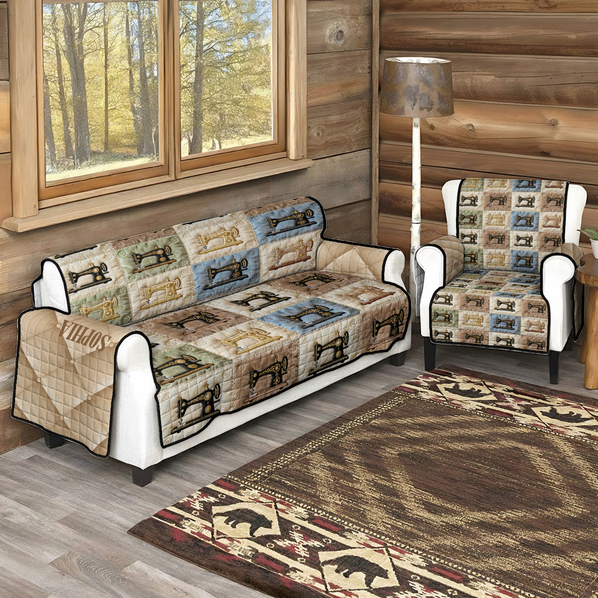 Nähen macht Spaß – Personalisierter, gesteppter Sofabezug