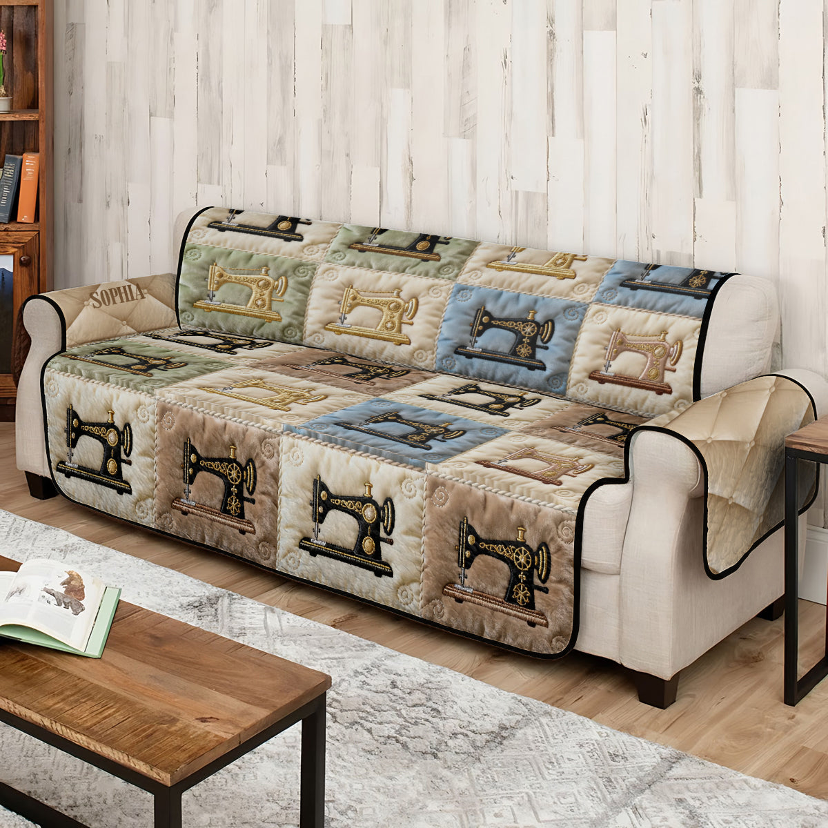 Nähen macht Spaß – Personalisierter, gesteppter Sofabezug