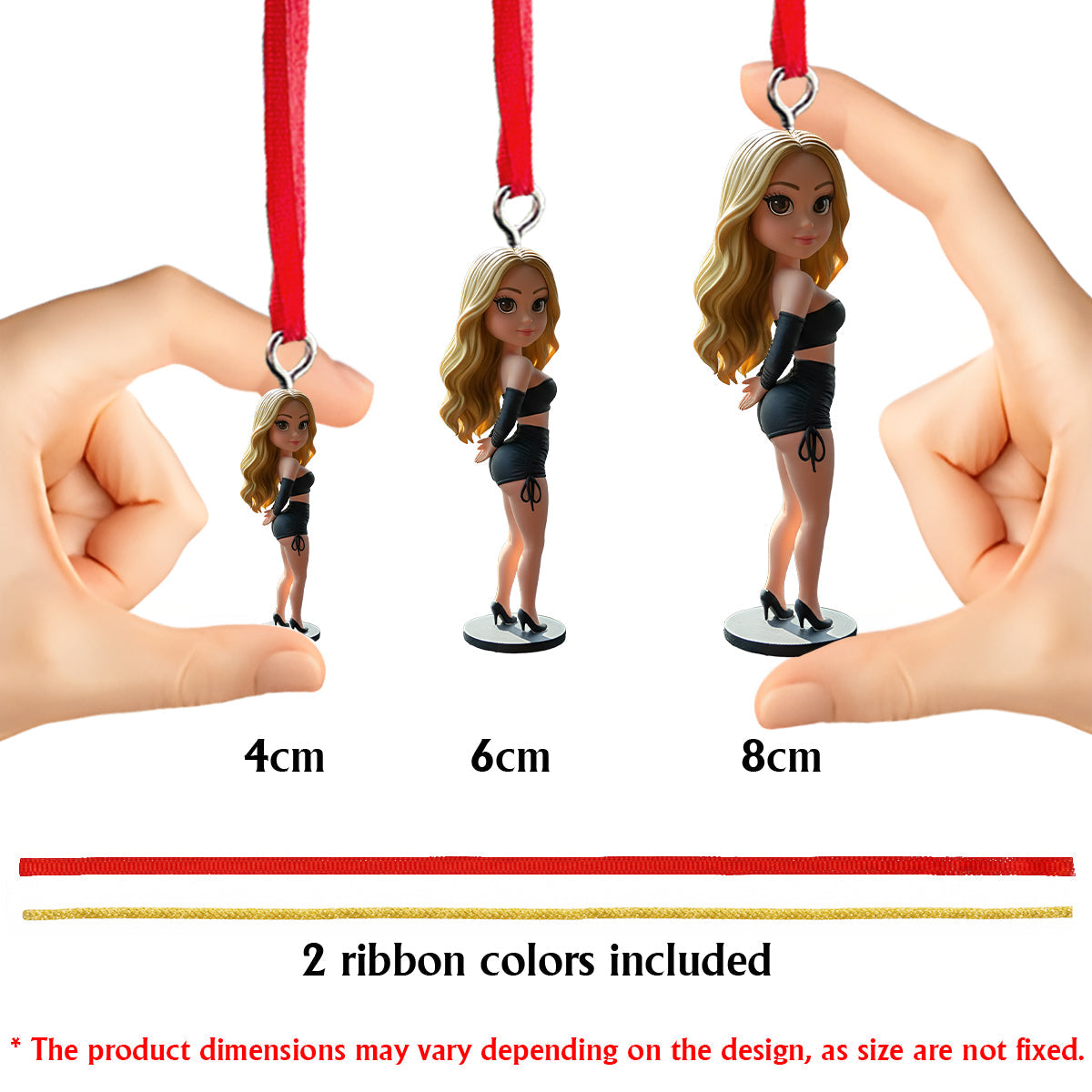 Custom Anyone Photo - Gift For Her, For Him - Personalized Couple Custom Made 3D Minifigure Ornament