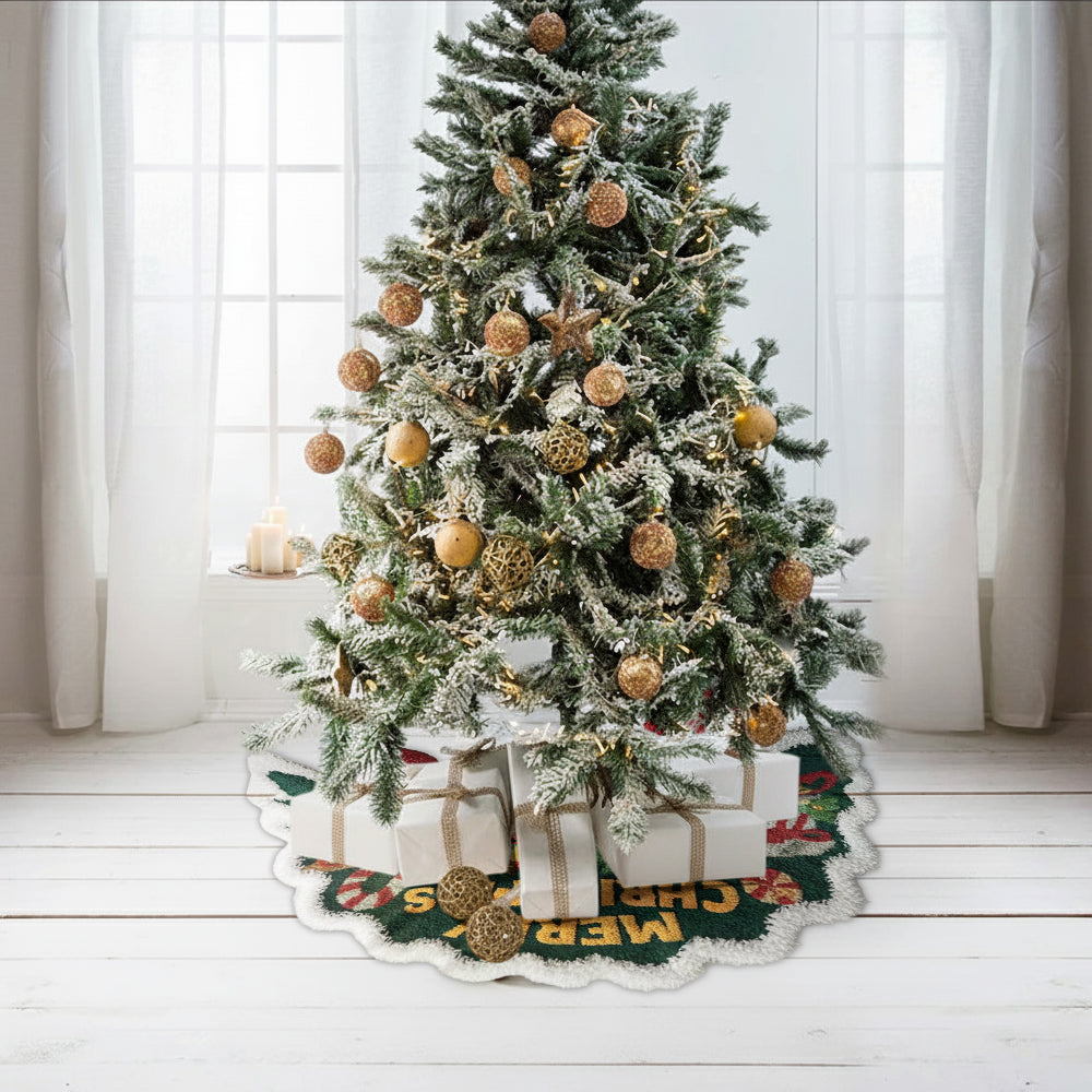 Weihnachtsmann - Personalisierter Baumrock in Familienform