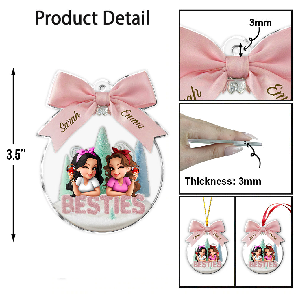 Beste Freundinnen/Schwestern für immer – Personalisierter Freundschaftsanhänger