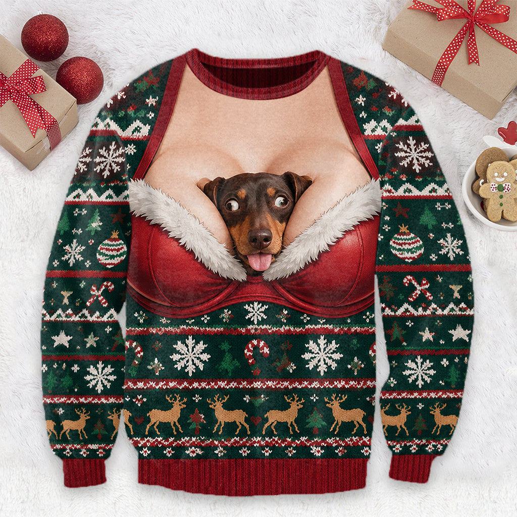 Funny Pet Photo - Personalized Dog Ugly Sweater