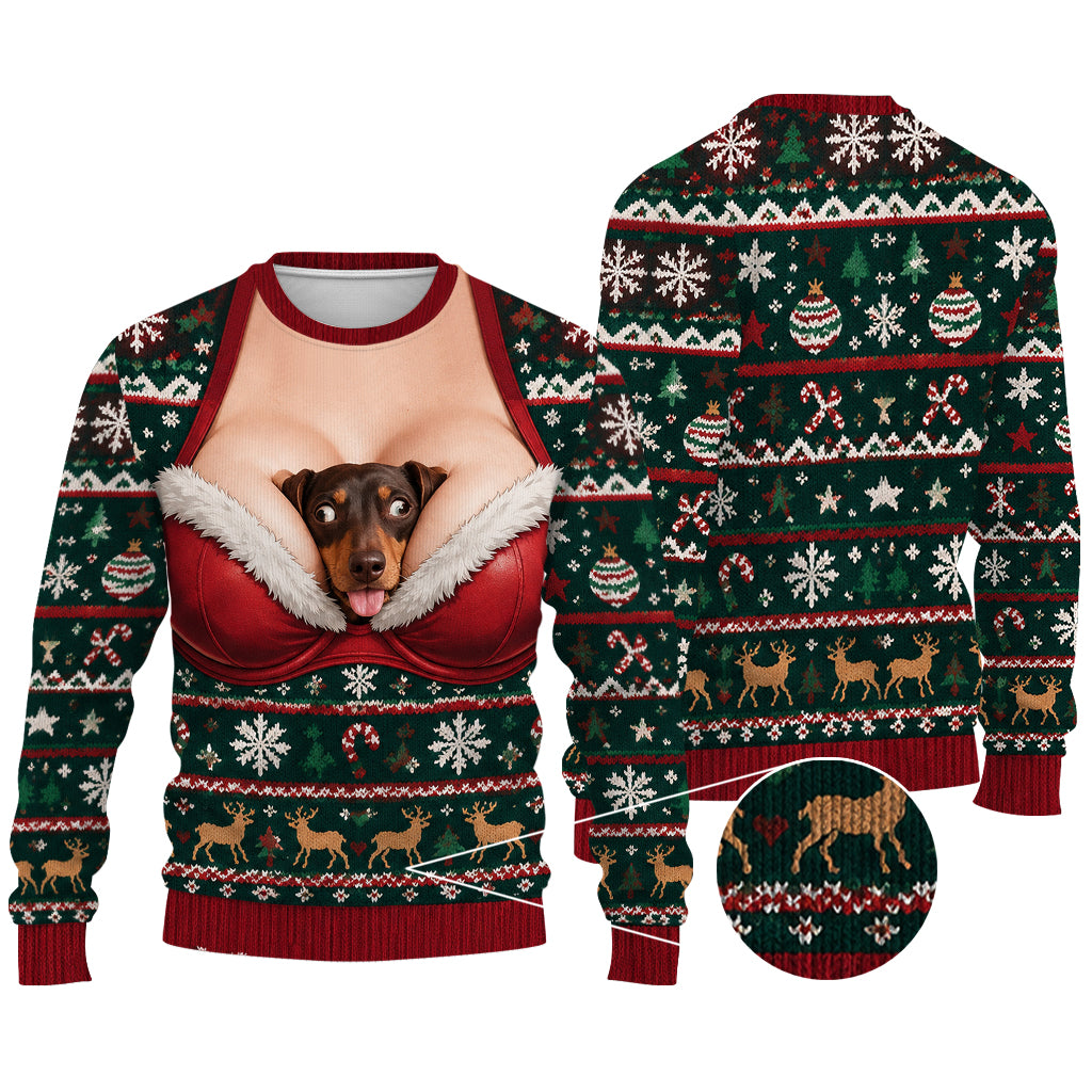 Funny Pet Photo - Personalized Dog Ugly Sweater
