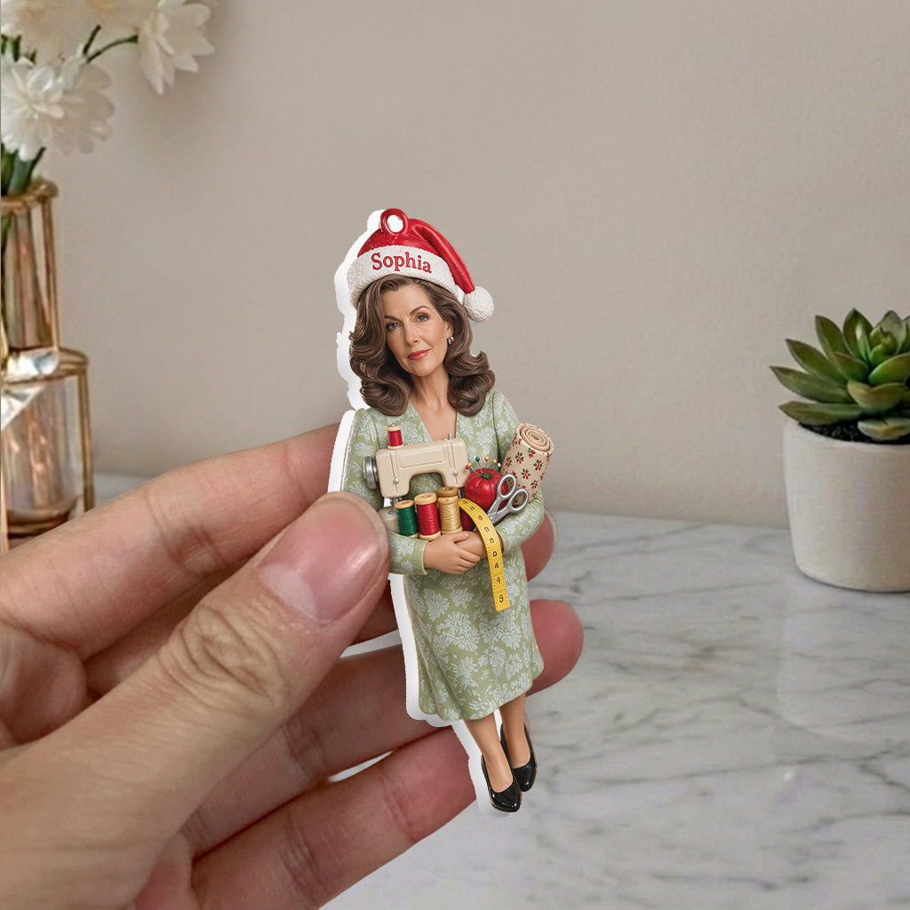 Love Sewing - Personalized Sewing Premium 3D Ornament