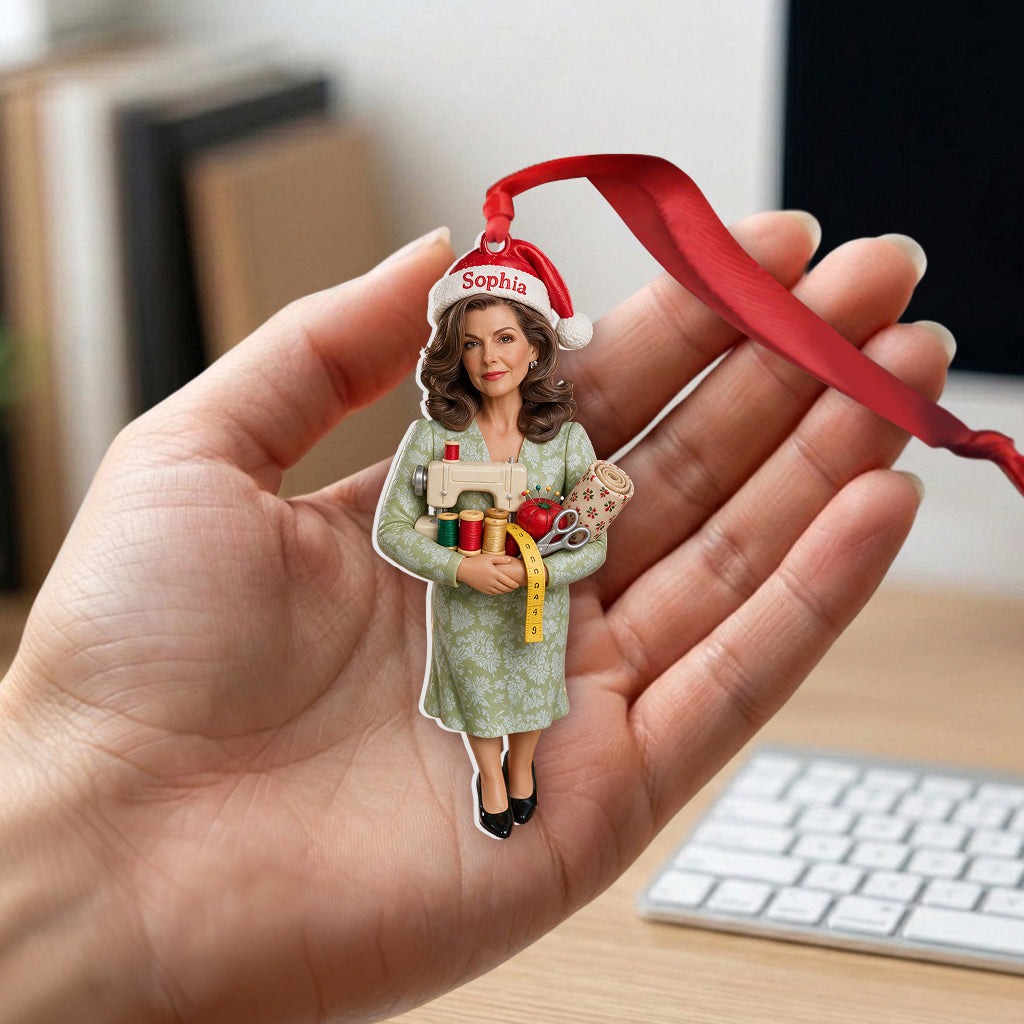 Love Sewing - Personalized Sewing Premium 3D Ornament