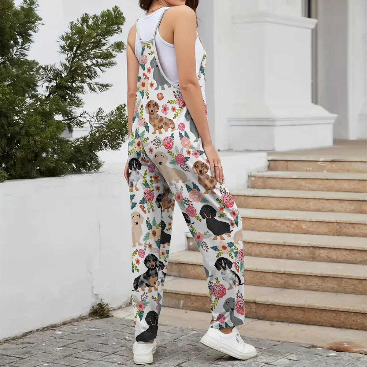 Niedliche Dackel – personalisierte Dackel-Overalls/Strampler in lockerer Passform