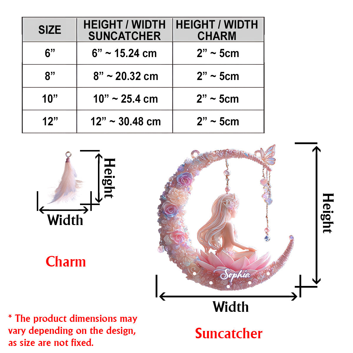 Yoga Lover - Personalized Yoga Window Hanging Suncatcher With Custom Charms