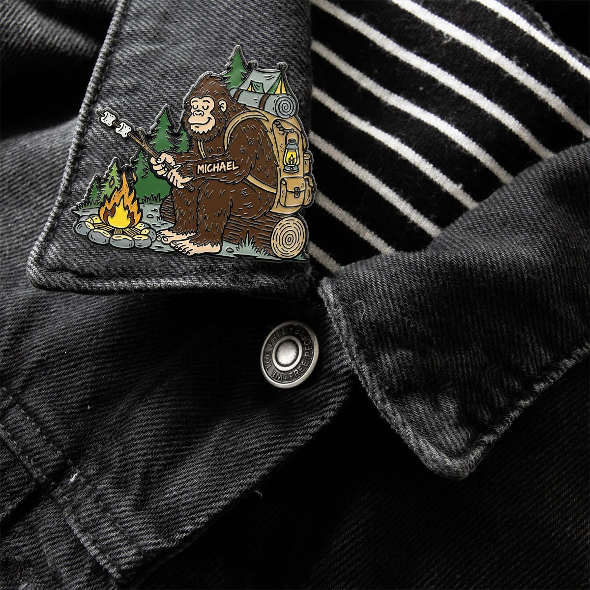 Sasquatch - Personalized Hiking Pin
