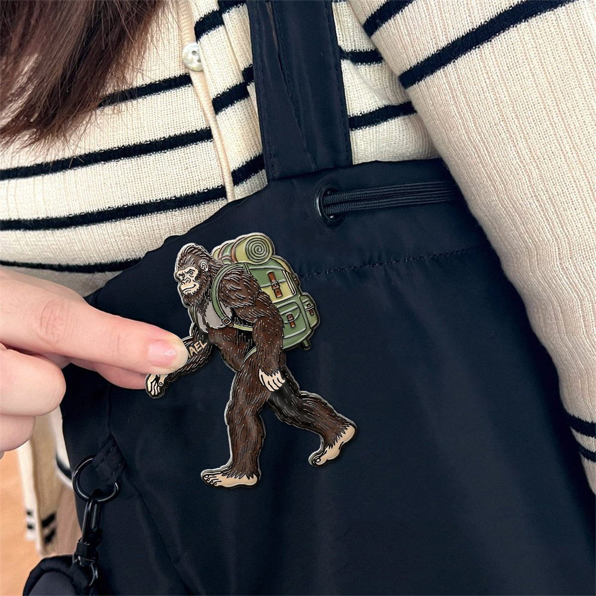 Sasquatch - Personalized Hiking Pin