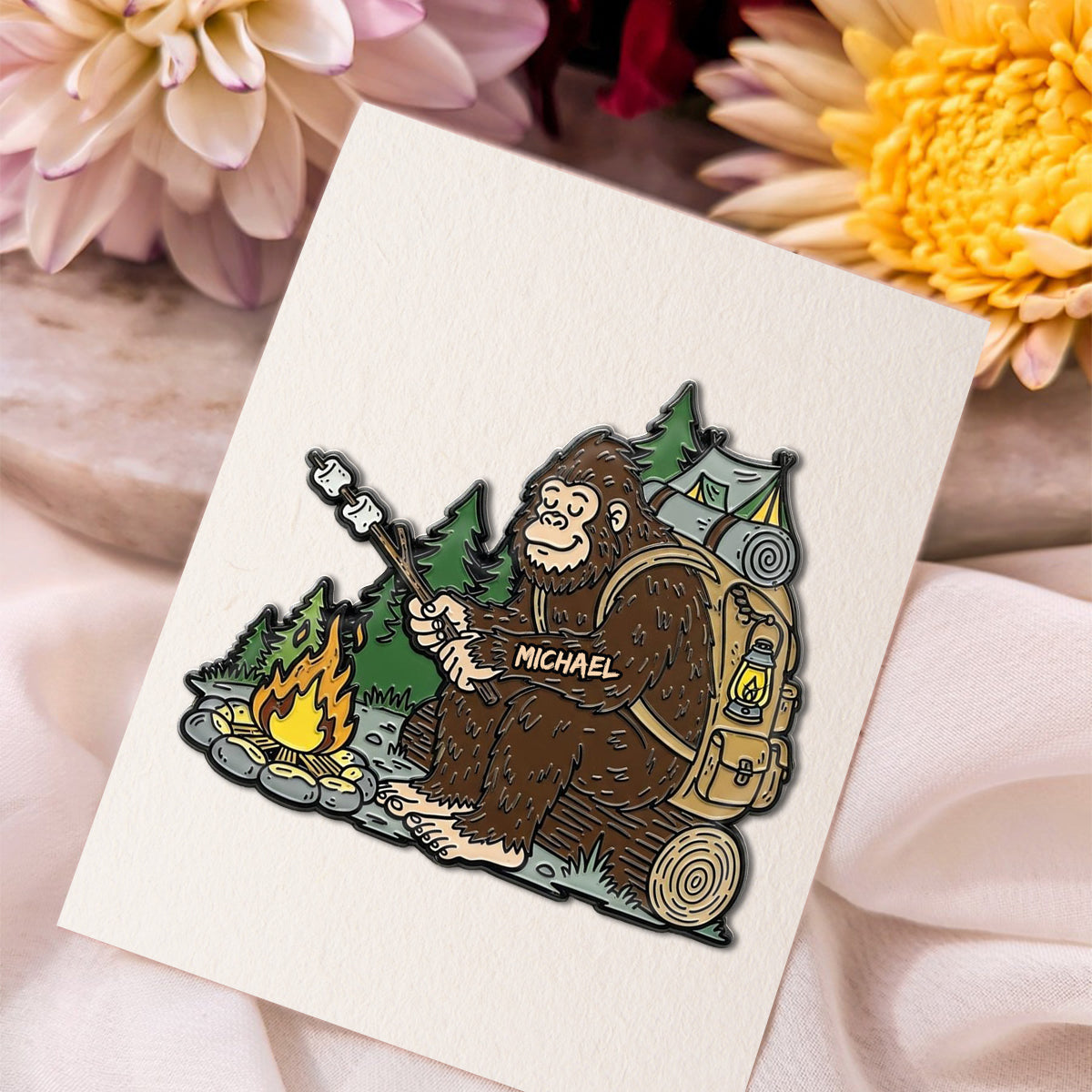 Sasquatch - Personalized Hiking Pin