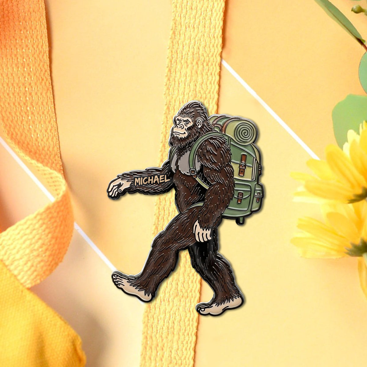 Sasquatch - Personalized Hiking Pin