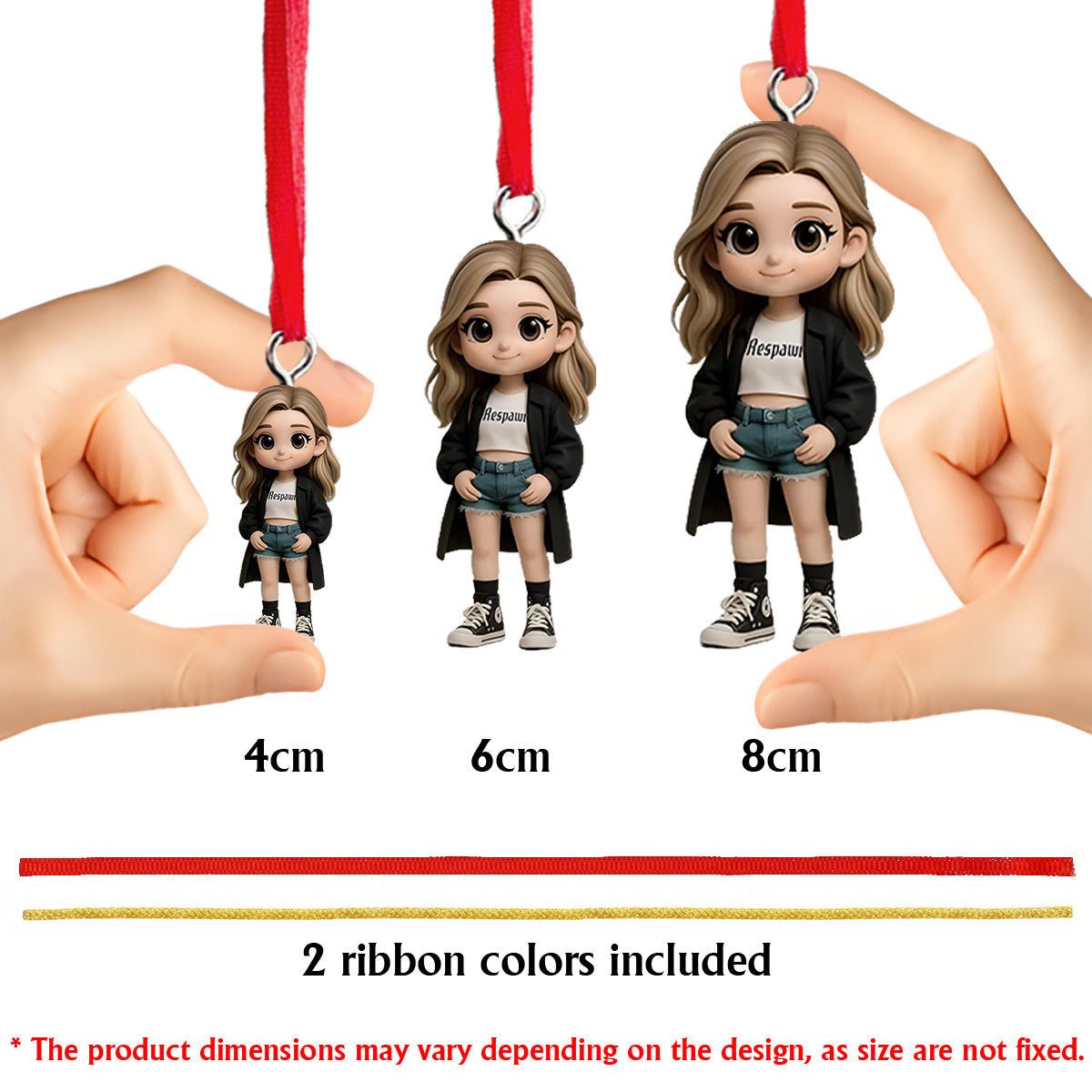 Dog Christmas - Personalized Dog Custom Made 3D Minifigure Ornament