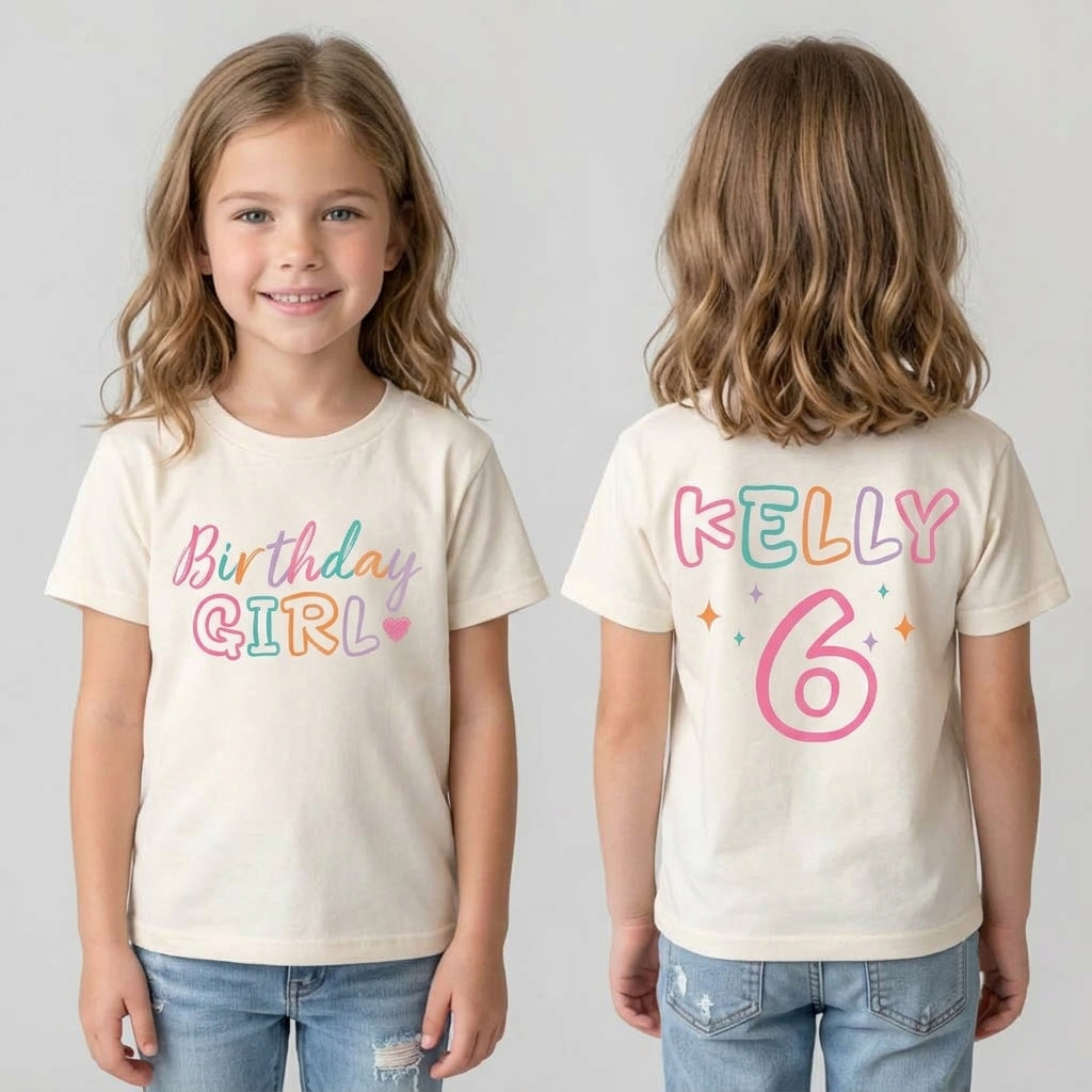 Happy Birthday - Personalized Birthday Kid T-Shirt