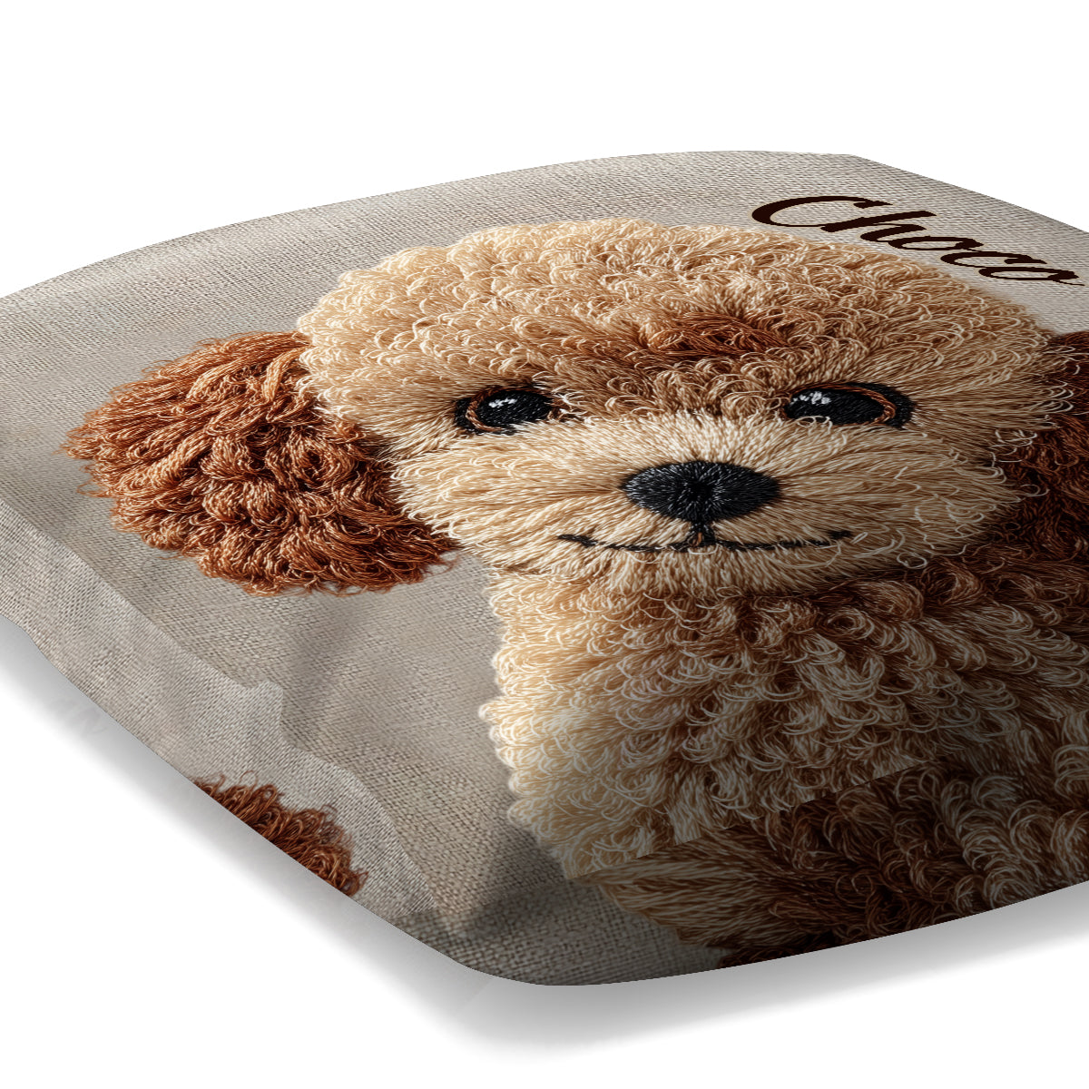 Cute Poodles - Personalized Poodles Throw Pillow