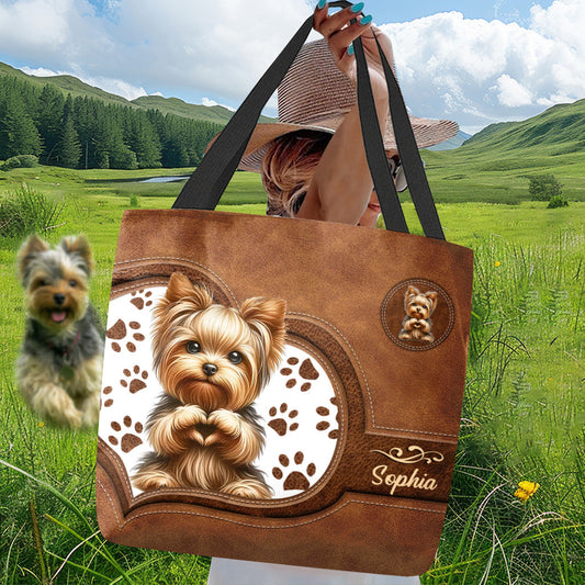 Niedliche Yorkshire Terrier - Personalisierte Hunde-Tragetasche