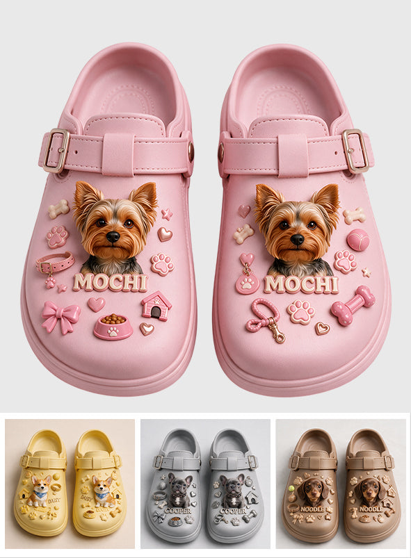 I Love My Dog - Personalized Dog Clogs With Arch Support