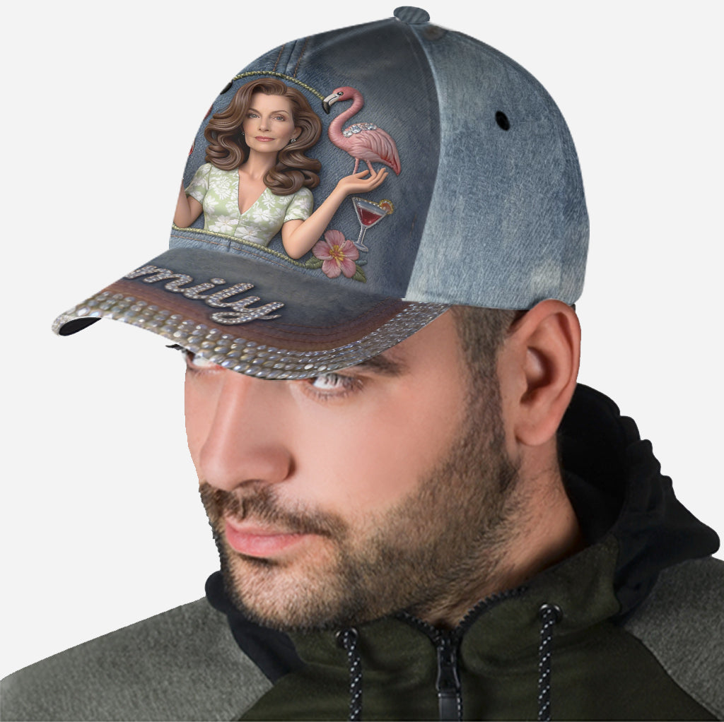 Custom Any Photo - Personalized Flamingo Classic Cap