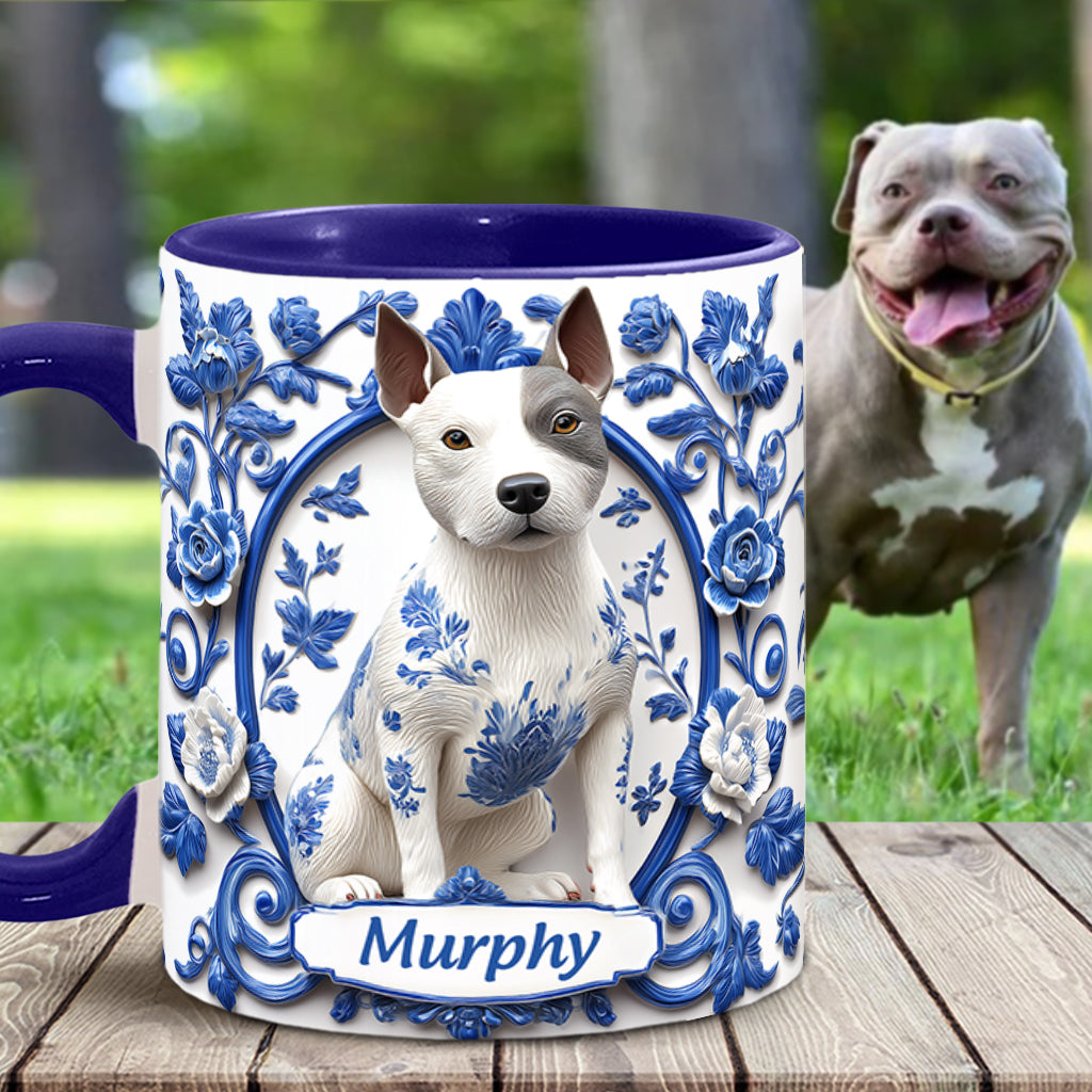 Niedlicher Pitbull - Personalisierte Tasse mit Hundemotiv
